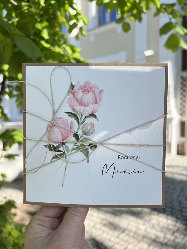 kartki scrapbooking Ręcznie robiona kartka na dzień matki, dla mamy Kochanej Mamie