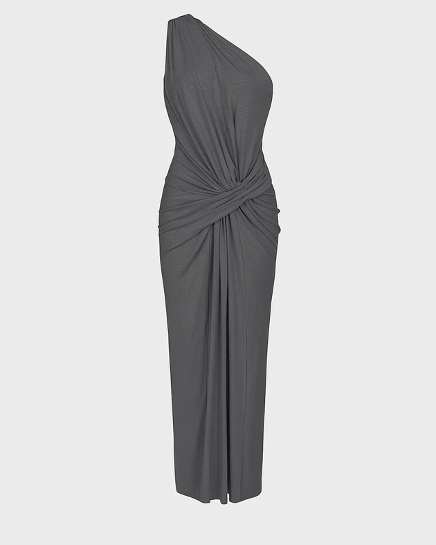 sukienki midi damskie Sukienka Linea light grey melange