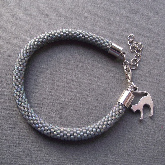 bransoletka Frosted Gray AgiTo Pracownia Artystyczna