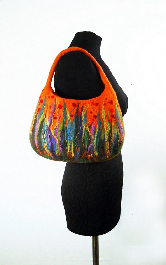 Jedwabnofilcowa Torebka: Living Bag filcant
