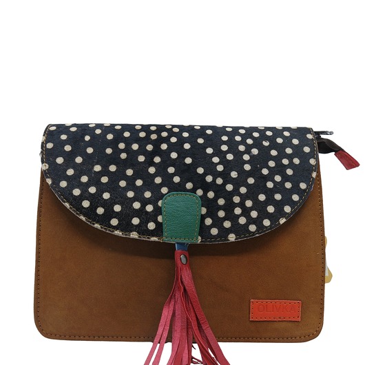 torby na ramię Torebka klasyczna elegancka skórzana zamszowa elegancka klapka wzór OLIVKA