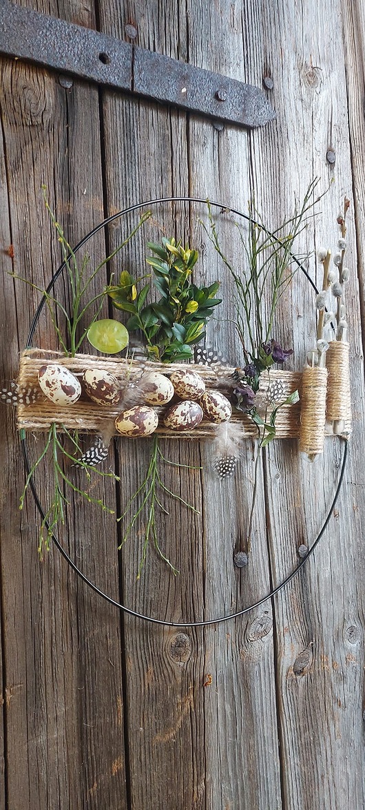 wianki wielkanocne Wilkanocne Wianki Wiosenny wianek na drzwi