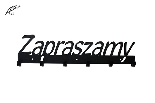 Wieszak Zapraszamy Design Super Prezent Nowość ArtSteel