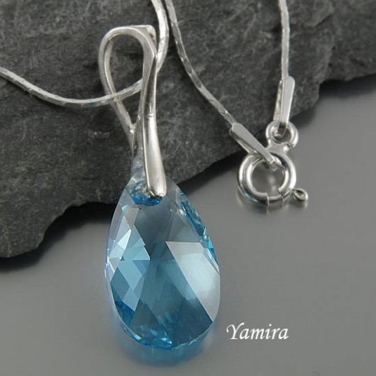 kryształ Swarovski Aquamarine - zawieszka yamira