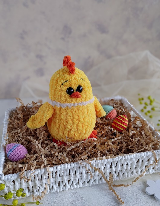 misie i maskotki Mini kurczaczek, Maskotka kurczak, Prezent dla dziecka