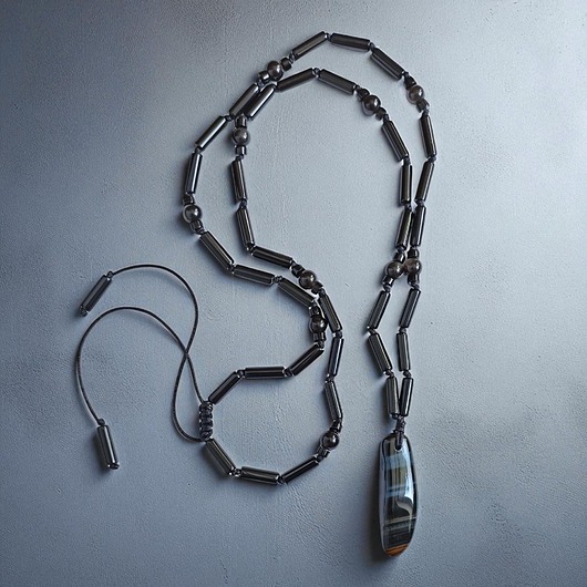 biżuteria męska UNIKAT: sokole oko - OBFITOŚĆ, BOGACTWO, SPOKÓJ : naszyjnik męski