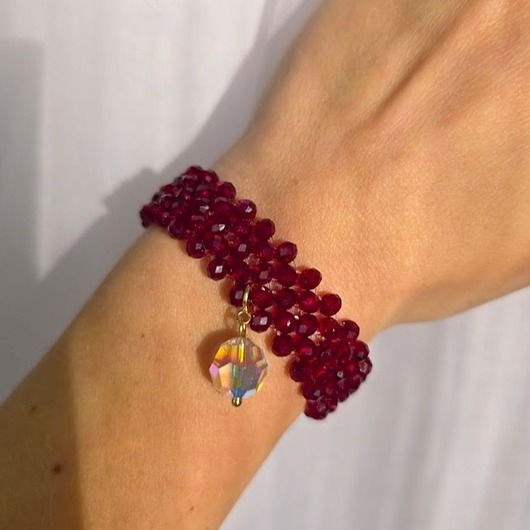 bransoletki złote Bransoletka 5-rzędowa Fashion Gloss