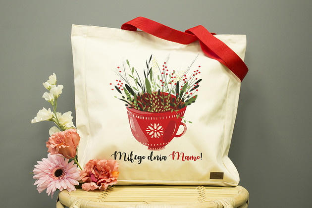 torby na zakupy Torba bawełniana Miłego dnia mamo! (Dzień mamy)