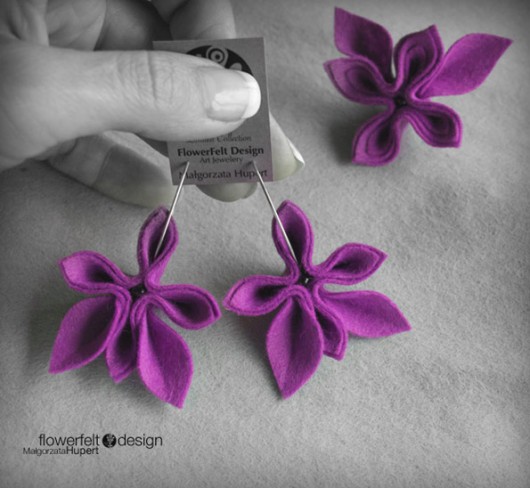 mini fuksja FlowerFelt Design
