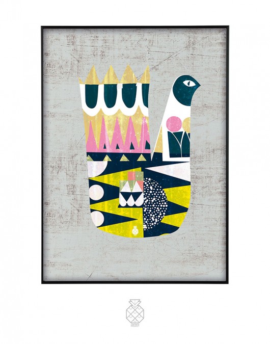 GEOMETRIC II - print z ramką A3 Ananas Project