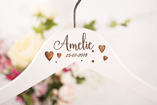 Ślubny wieszak personalizowany dla druhny S02 MoodForWoodBridal