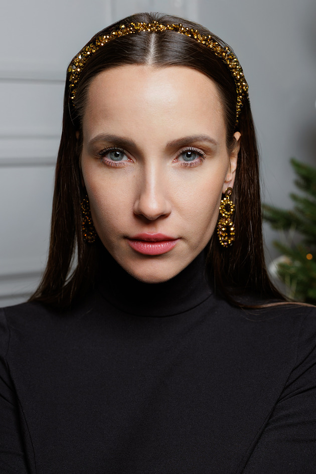 kolczyki - inne Kolczyki Golden Queen