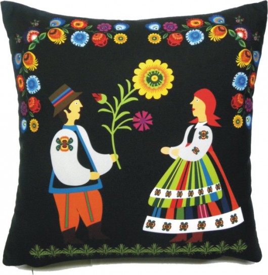 Poduszka dekoracyjna folk Gaul Designs