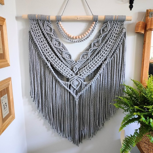 makramy Makrama Salsa XL szara