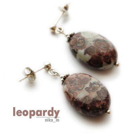 KOLCZYKI - leopardy nika
