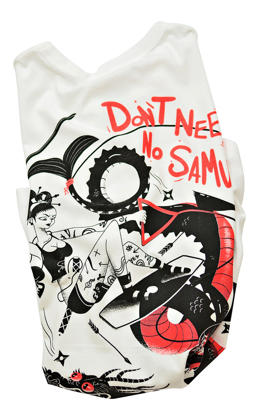 T-shirt Watatsumi Regular DONT NEED NO SAMURAI