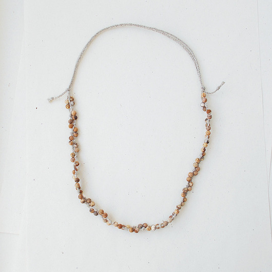 naszyjniki - inne Jaspis Naszyjnik bez metalu