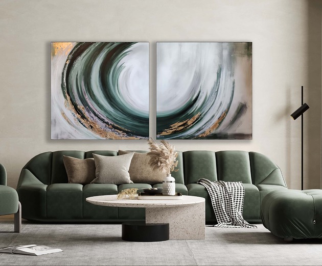 obrazy Abstrakcja Wave Ręcznie malowany obraz