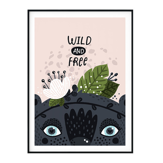 Plakat dla dzieci Wild and free no. 2 myscandi