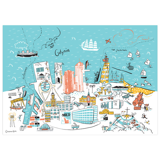 plakaty Plakat Gdynia Panorama