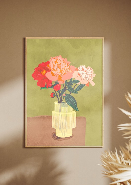 plakaty Plakat "Peonie" A3 (30x42)