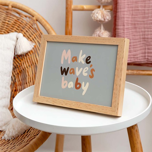 obrazy i plakaty do pokoju dziecięcego Plakat Make wave's baby - Plakaty Na Ścianę Dla Dzieci