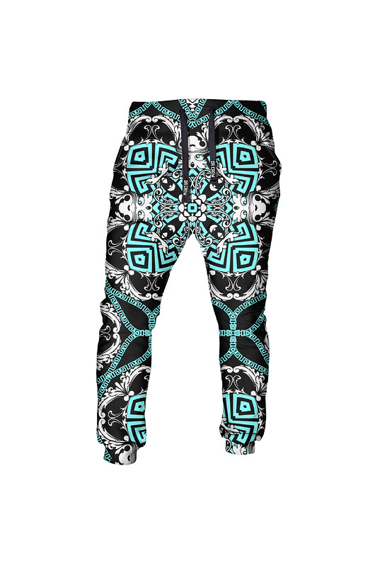 spodnie męskie DR.CROW Spodnie Fullprint Mint Baroque