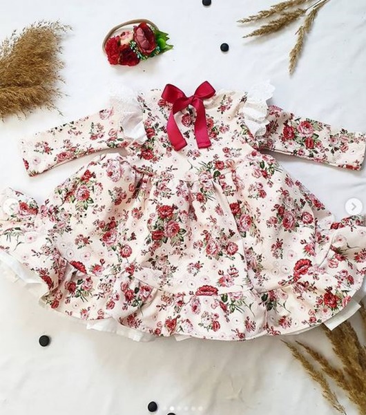 Sukienka Dresowa Rose Vintage FajnieUbieramy