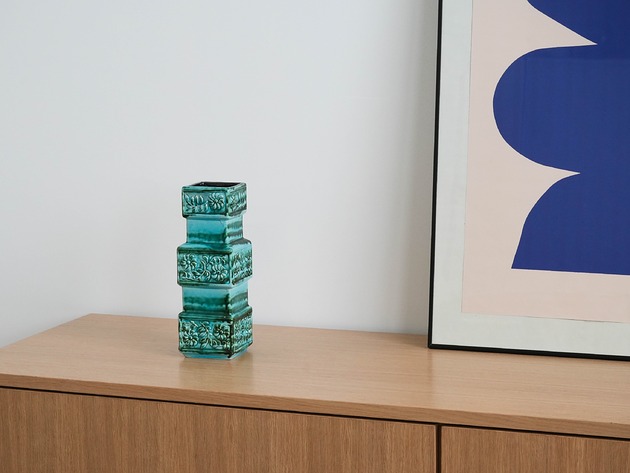 wazony Wazon ceramiczny, duński design, lata 60, produkcja: Dania