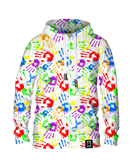 bluzy męskie Męska Bluza Expres Zamek DR.CROW Łapki