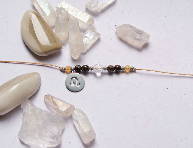 bransoletki z kamieni naturalnych LEW - zodiac collection - PREMIUM