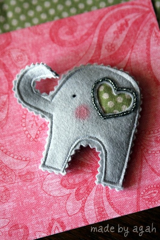 Broszka Good Luck Elephant made by agah