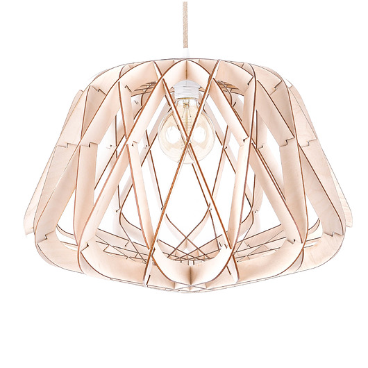 lampy wiszące Lampa sufitowa wisząca ze sklejki z drewna SALON