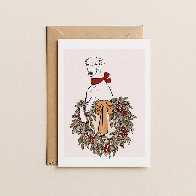 kartki świąteczne Kartka świąteczna z pieskiem