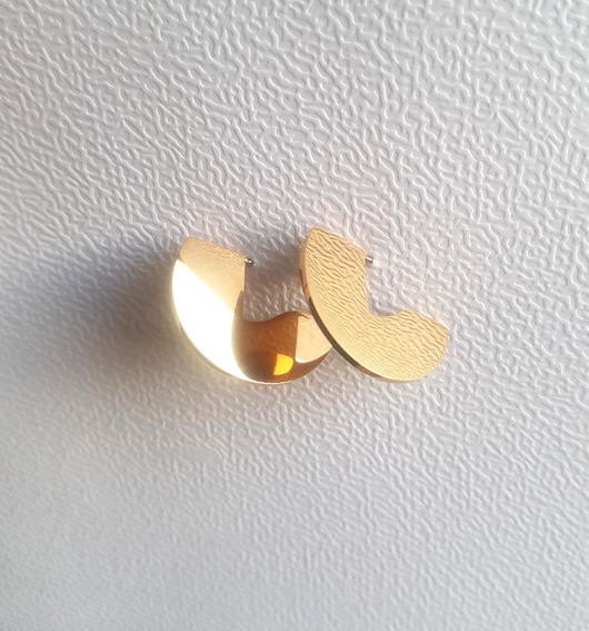 kolczyki pozłacane Kolczyki pozłacane A Piece of Circle