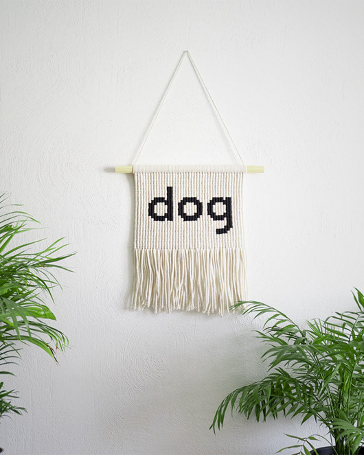 makramy dog - makrama z wyrazem!