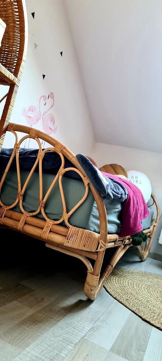 meble do pokoju dziecka Łóżko Elodie Franzo Rattan