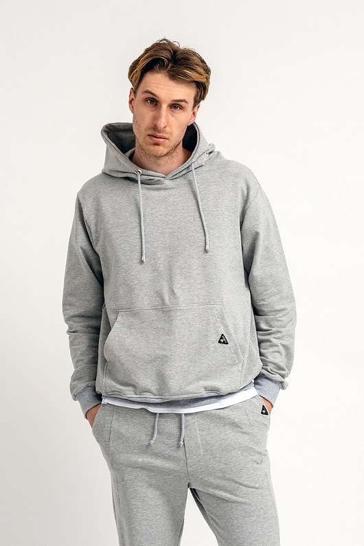 bluzy męskie Bluza z kapturem męska "RYAN" szara