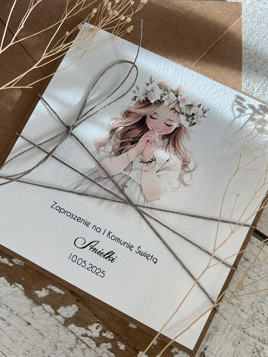 zaproszenia na komunię Najpiękniejsze zaproszenia na komunię personalizowane - zaproszenia komunijne