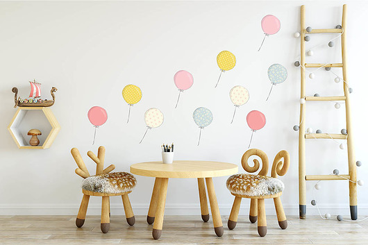 naklejki ścienne do pokoju dziecka Naklejki ścienne Kolorowe balony
