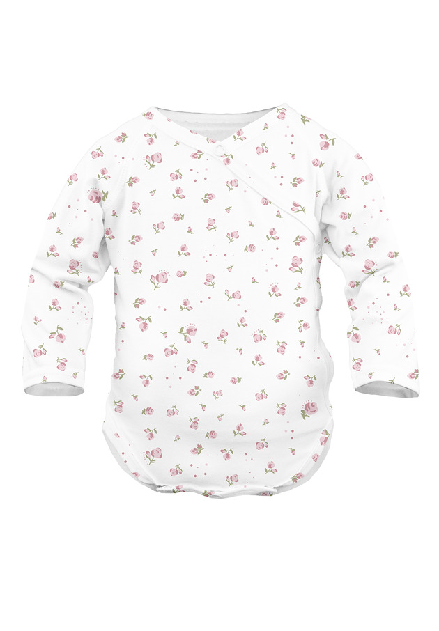 body i śpiochy niemowlęce Niemowlęce body SARI organic z długim rękawem lobella
