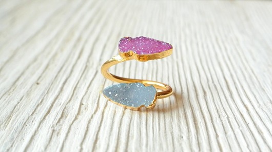 Druzy Color pierścionek Misarte