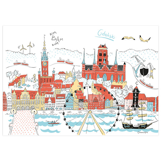 plakaty Plakat Gdańsk Panorama