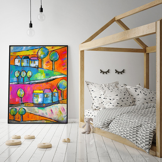 Droga na Ostrołękę - plakat 50x70 cm Katarzyna Radzka