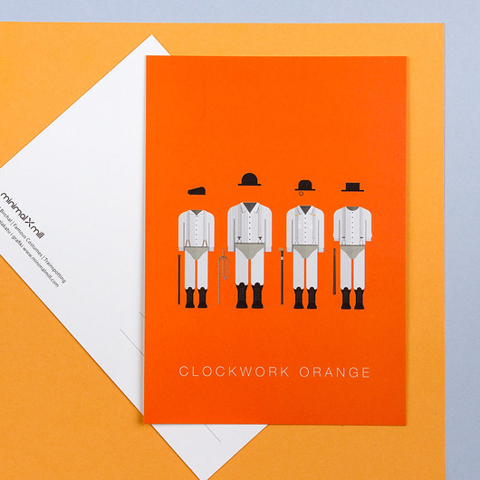 Clockwork Orange - pocztówka minimalmill