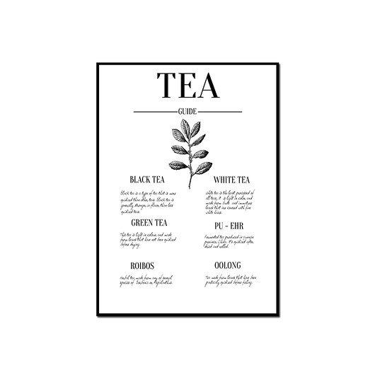 Plakat TEA GUIDE muybien