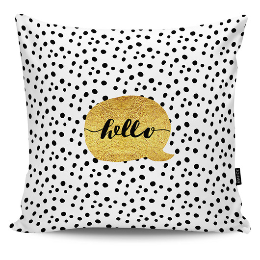 Poduszka dekoracyjna Hello gold MIA home