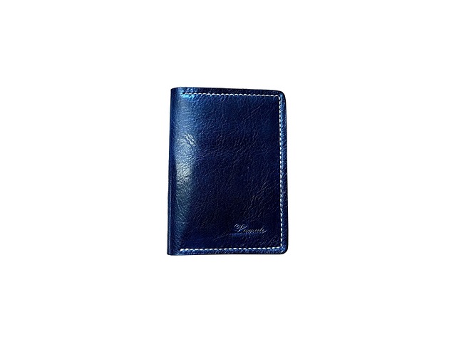Etui na karty 013 granatowe - mini portfel Lamato