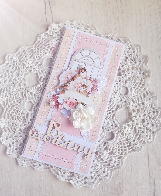 Kartka urodzinowa DL Dear Diary 1 GOTOWA Lulaczkowo
