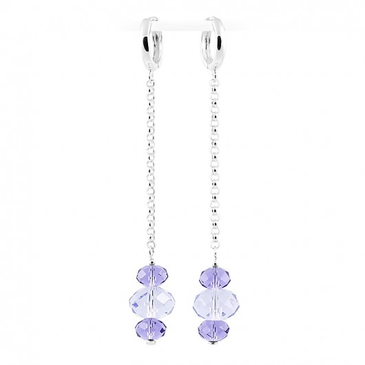 Kolczyki srebro + kryształy Swarovski Moonlight Avenue